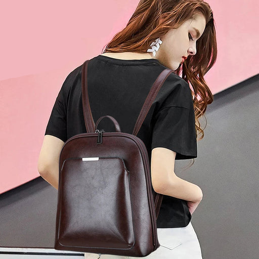 Women Leather Backpack