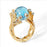 925 Sterling Silver Citrine Gemstone Ring