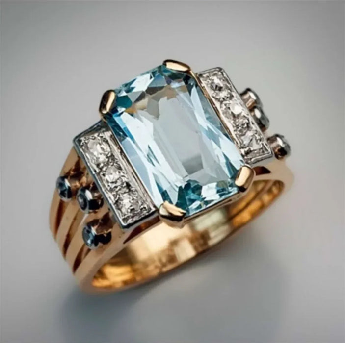 925 Sterling Silver Citrine Gemstone Ring